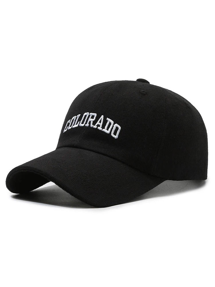 Letters Embroidery Snapback Baseball Cap