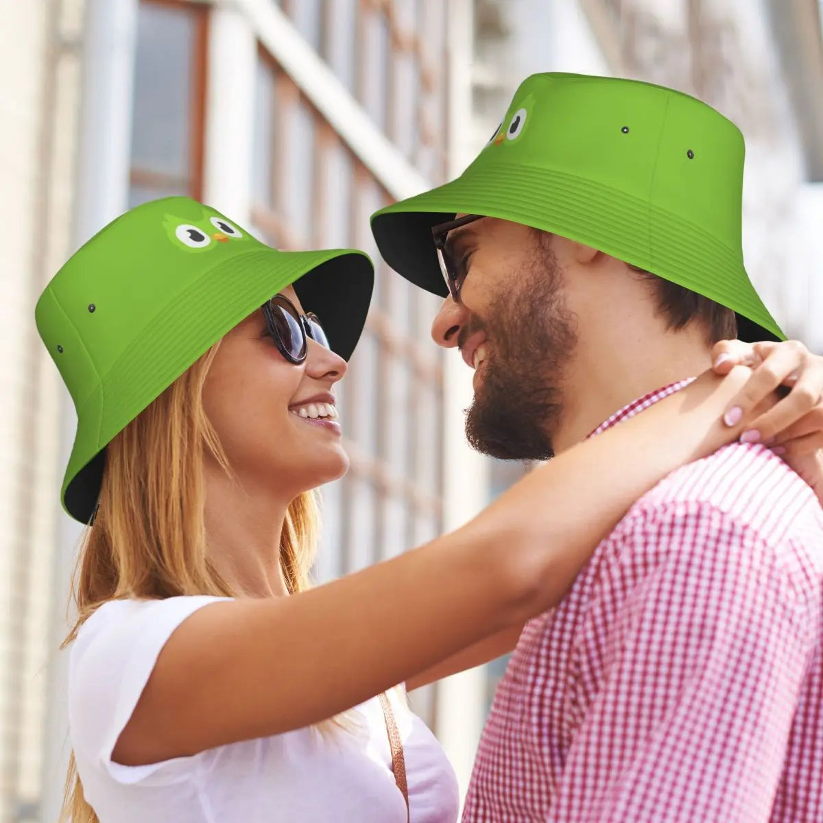 Duolingo Owl Duo Kids Summer Reversible Bucket Hat