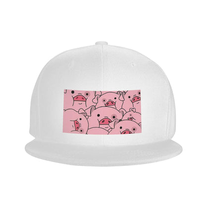 Cute Cartoon Pig Waddles Snapback Cap