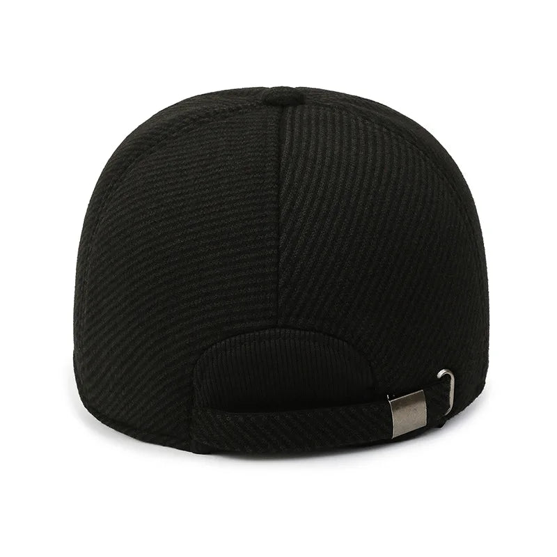 Autumn Winter Baseball Cap with Ear Flaps