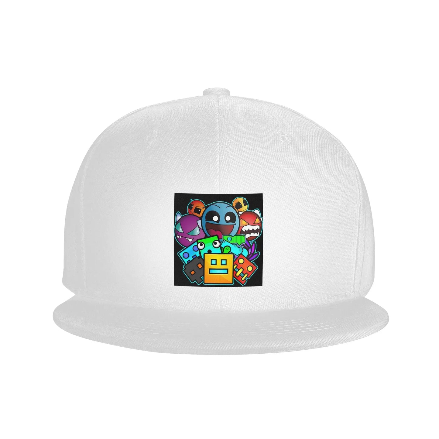 Geometry Dash Cute Geometric Game Graphic Snapback Cap