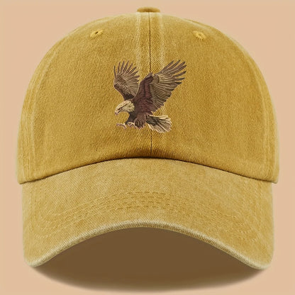 Eagle Print Adjustable Outdoor Vacation Baseball Cap