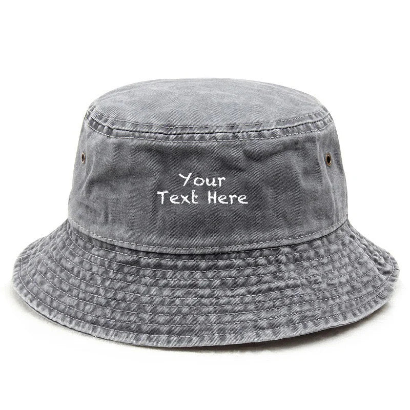 Cotton Washed Vintage Fishing Bucket Hat