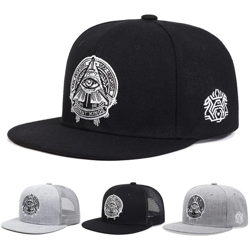 Eye of God Flat Edge Mesh Baseball Cap