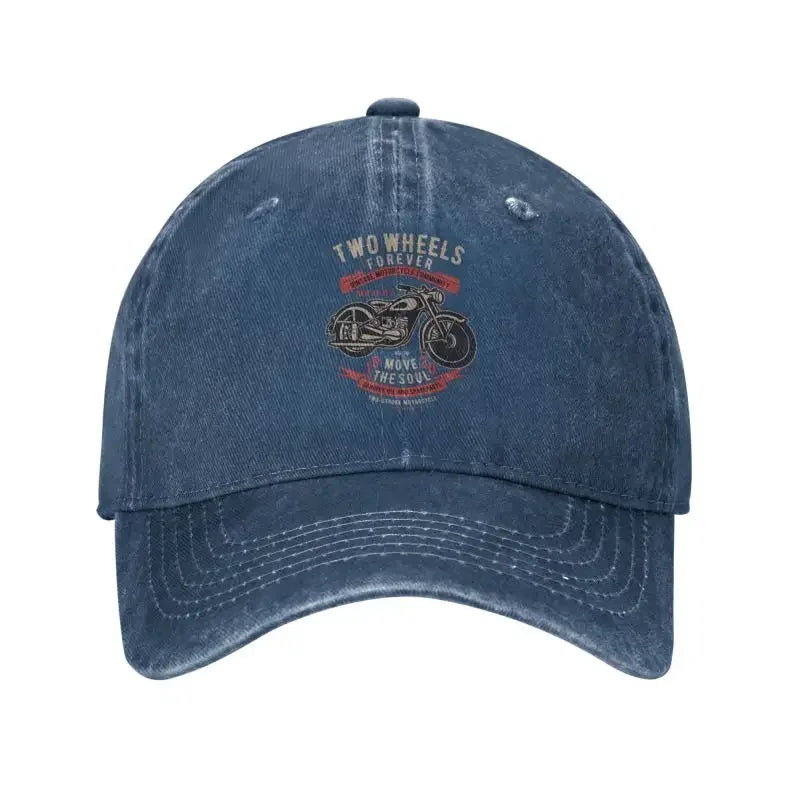 Vintage Cotton Motorcycle Community Adjustable Baseball Cap