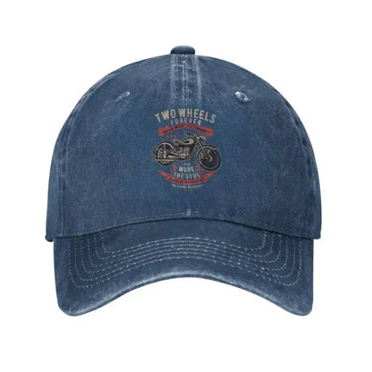 Vintage Cotton Motorcycle Community Adjustable Baseball Cap
