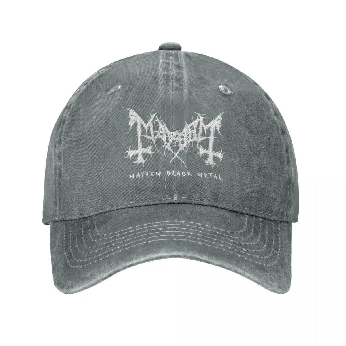 Mayhem Black Metal Denim Baseball Cap