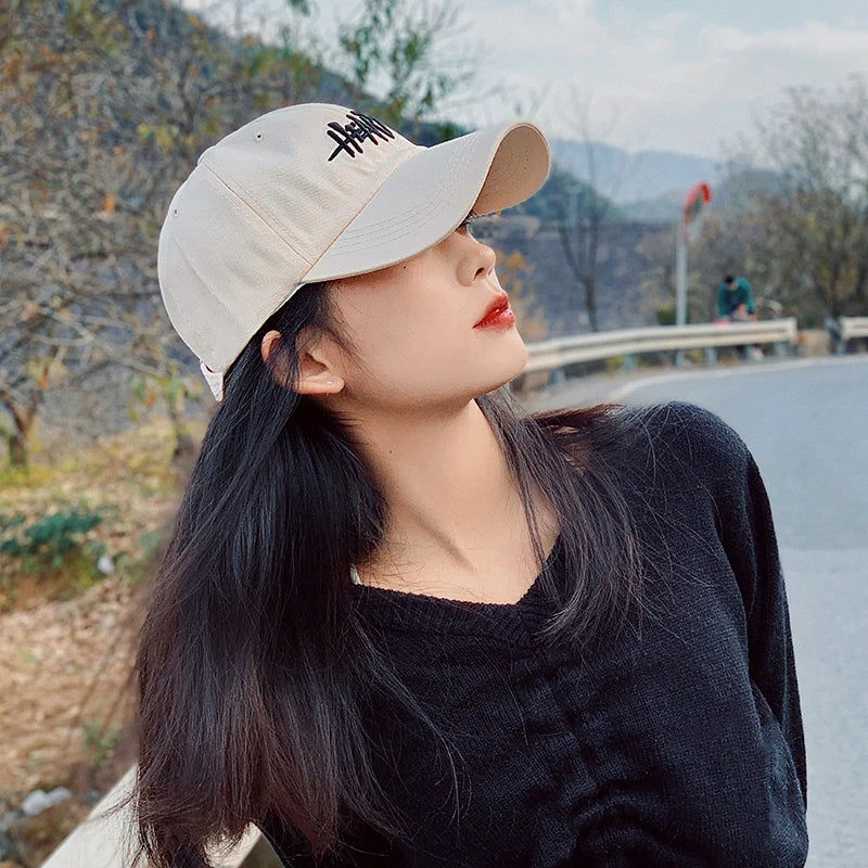 Korean Deep Crown Adjustable Baseball Cap