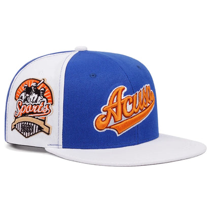 ACUSA Color Block Flat Brim Snapback Cap