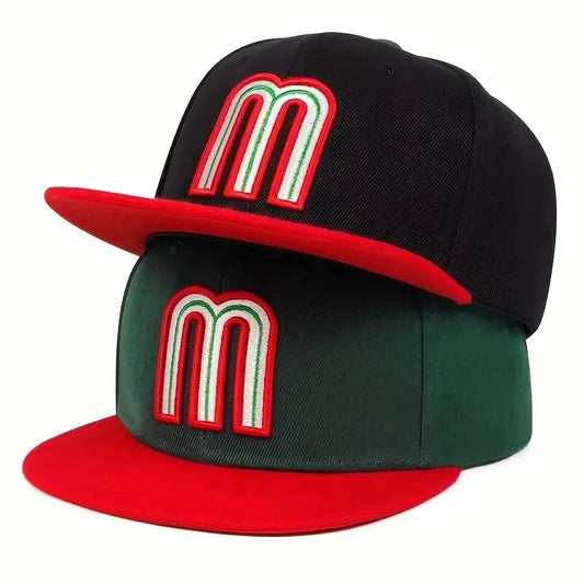 Unisex M Letter Embroidery Hip-hop Hats