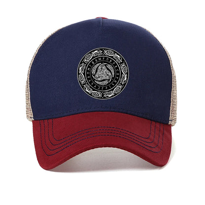 Vikings Ragnar Lothbrok Odin Horn Mesh Baseball Cap