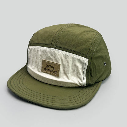 Quick Dry Letters Color Block Breathable Snapback Cap