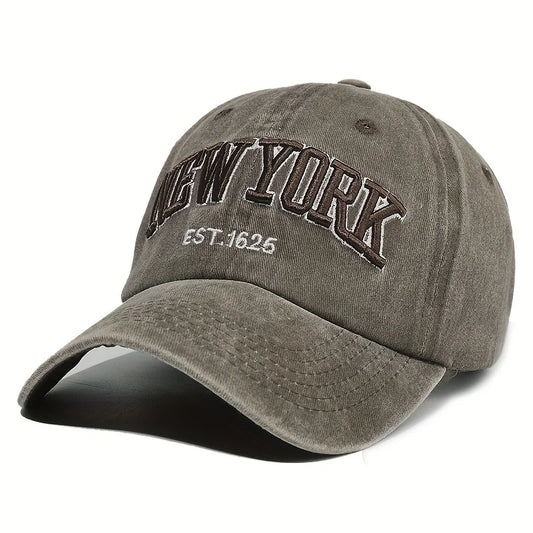 Embroidered Letter Retro Baseball Cap