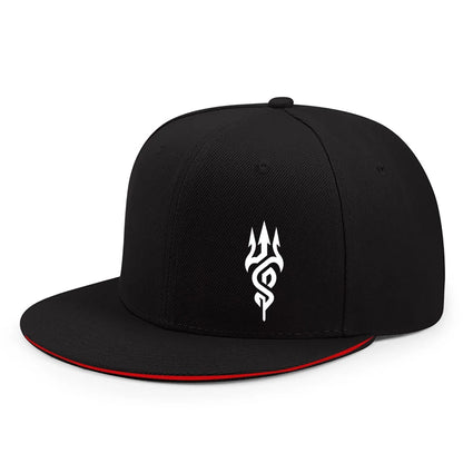 Letter Face Print Snapback Hat Unisex