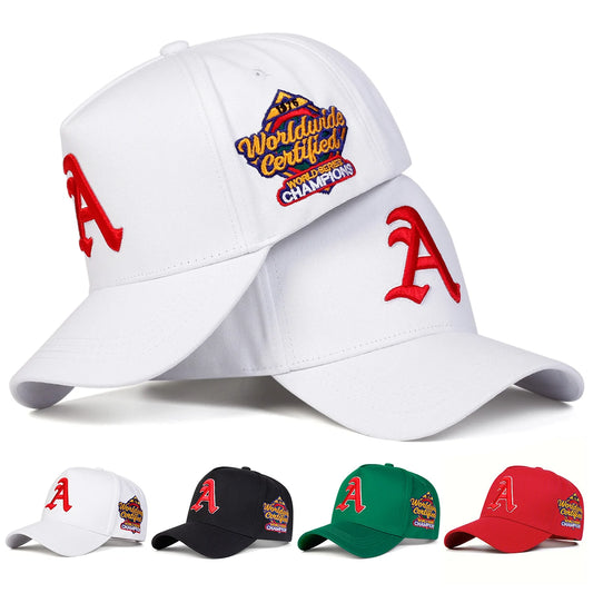 Unisex Gothic Letter A Embroidered Baseball Cap