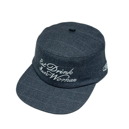 Unisex Korean Pop Letter Embroidery Snapback Cap