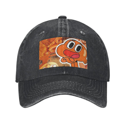 Darwin Watterson Washed Denim Adjustable Baseball Cap