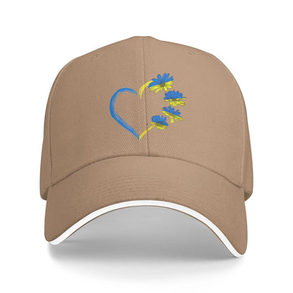 Ukraine Sunflower Flag Vintage Retro Baseball Cap