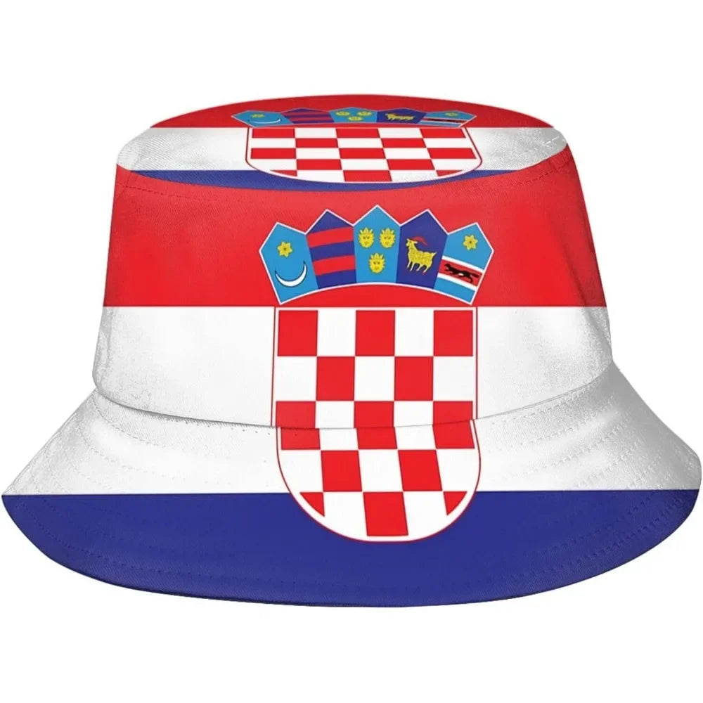 Croatia Flag Summer Bucket Hat