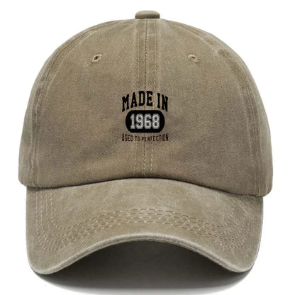 1968 Vintage Washed Cotton Retro Classic Baseball Cap