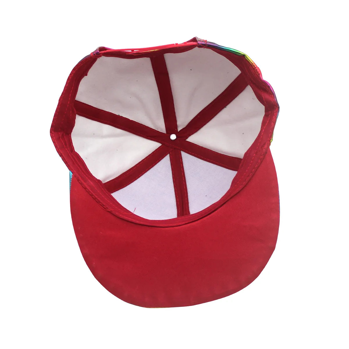 Fashion PU Rainbow Color Changing Hiphop Baseball Cap