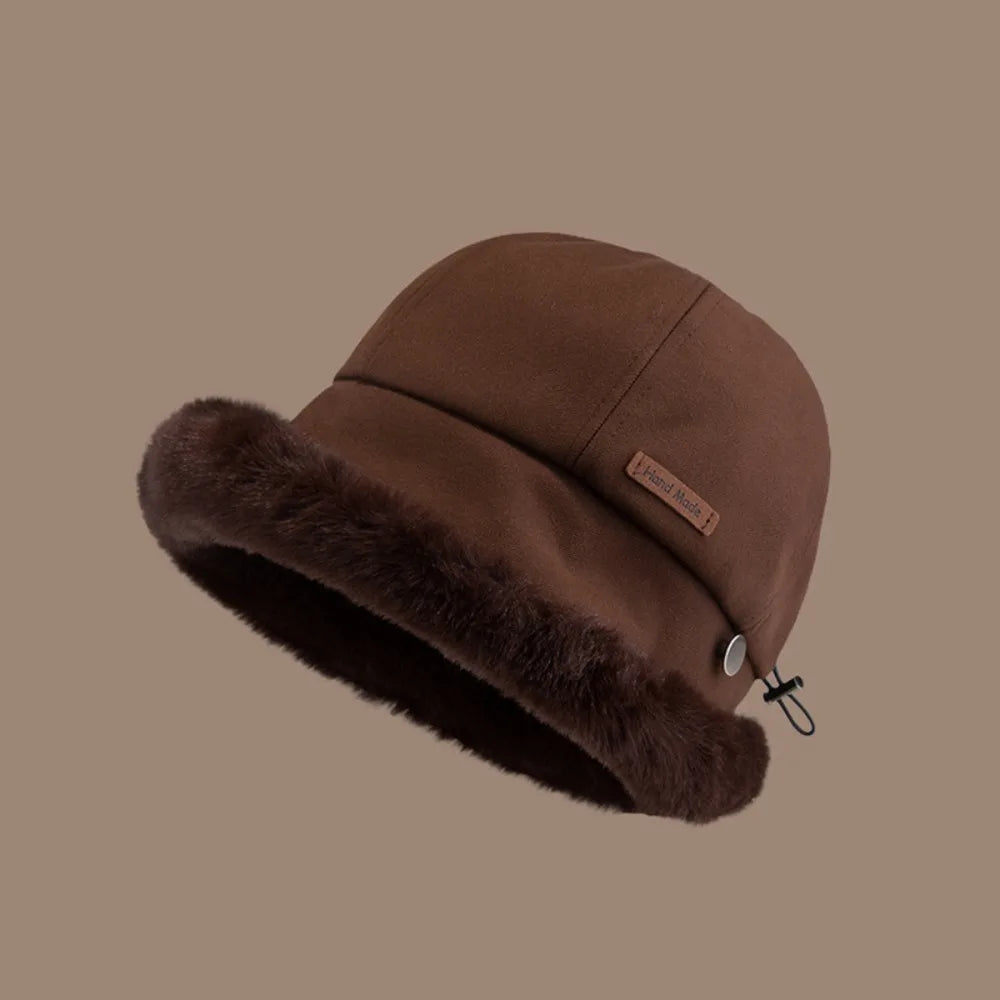 Fluffy Velvet Plush Bucket Hat