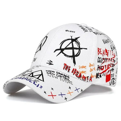 Unisex Colorful Eye Graffiti Adjustable Baseball Cap