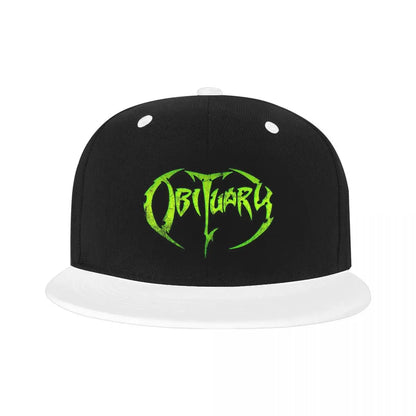 Obituary Band Logo Snapback Hat Unisex