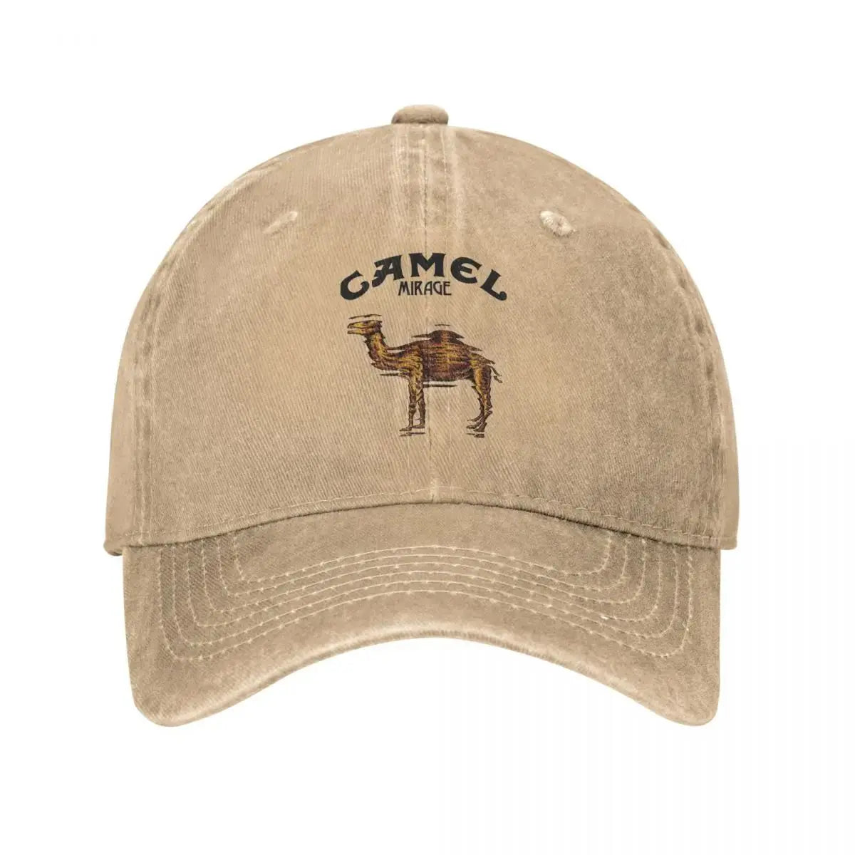Camel Animal Distressed Baseball Cap