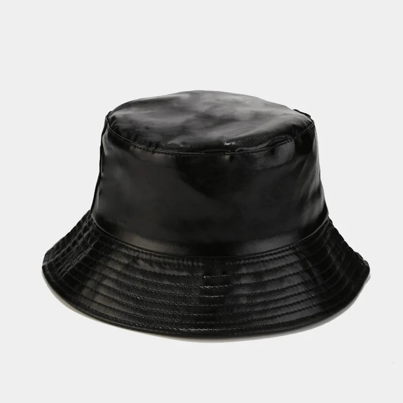 PU Leather Waterproof Bucket Hat
