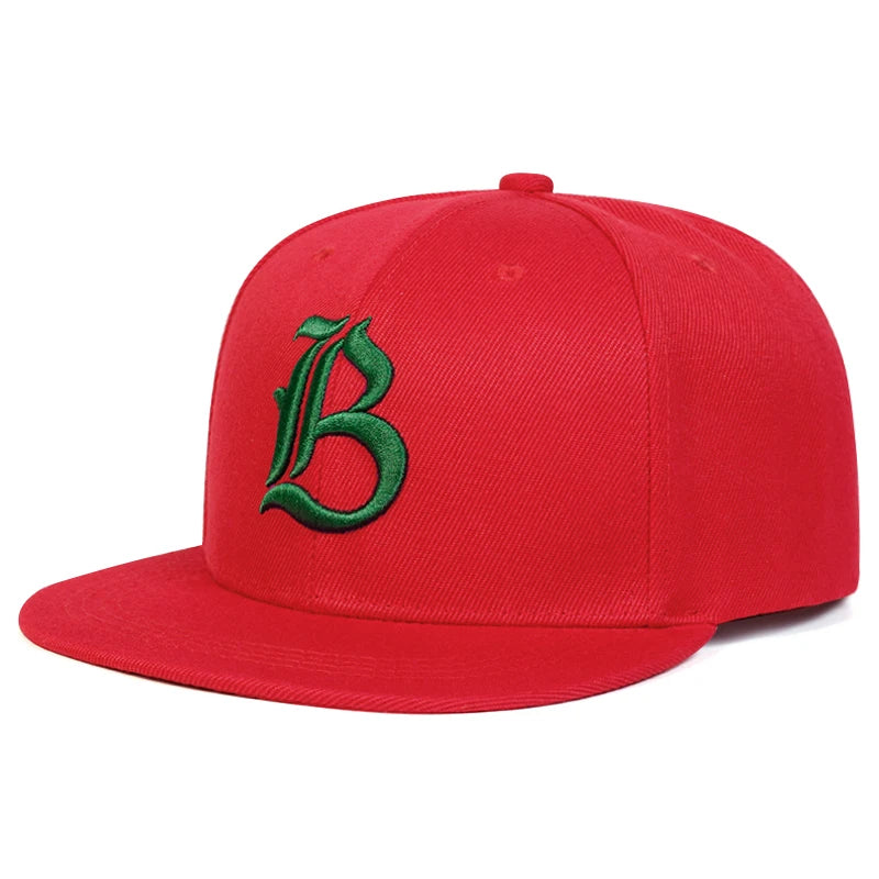 Unisex IB Embroidery Flat Brim Hip Hop Baseball Cap