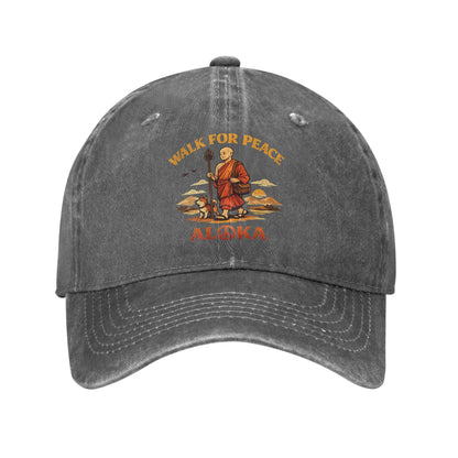 Walk For Peace Monk Dog Trucker Baseball Cap