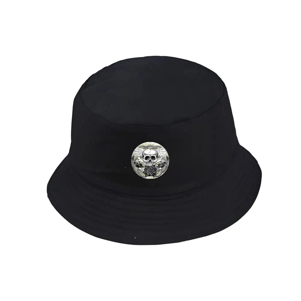 Skull & Rose Bucket Hat Unisex