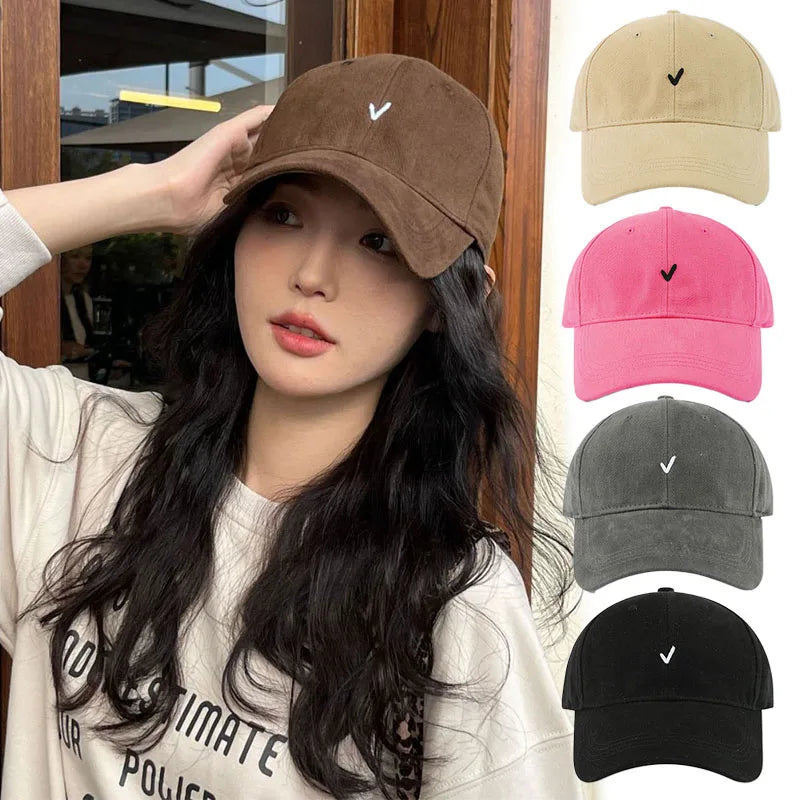 RICYGVM Letter Embroidery Solid Color Baseball Cap
