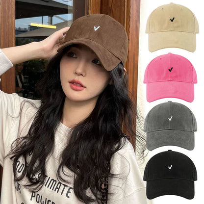 RICYGVM Letter Embroidery Solid Color Baseball Cap