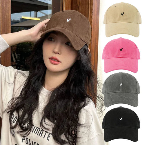 RICYGVM Letter Embroidery Solid Color Baseball Cap