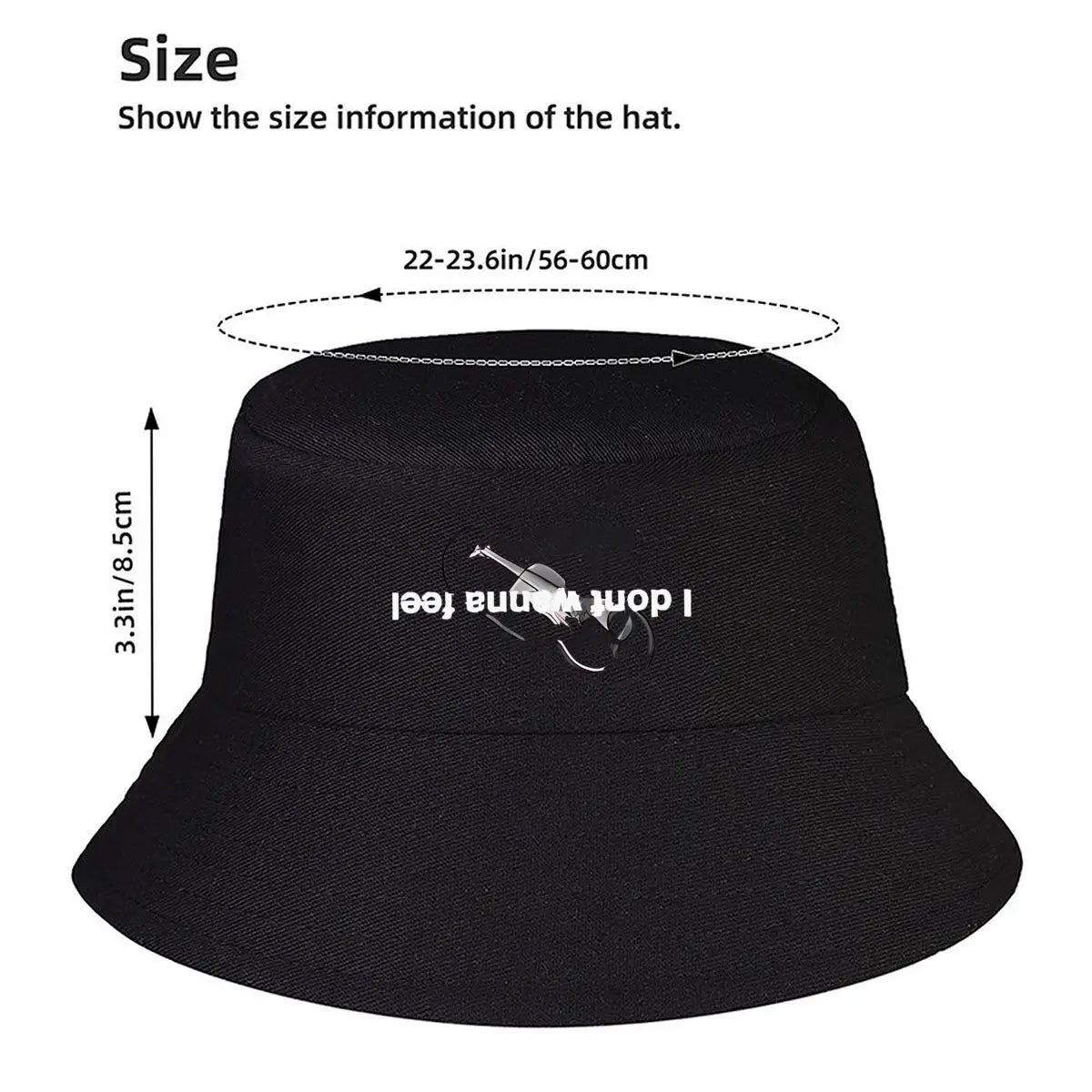Double Lock Minimalist Line Art Winter Bucket Hat