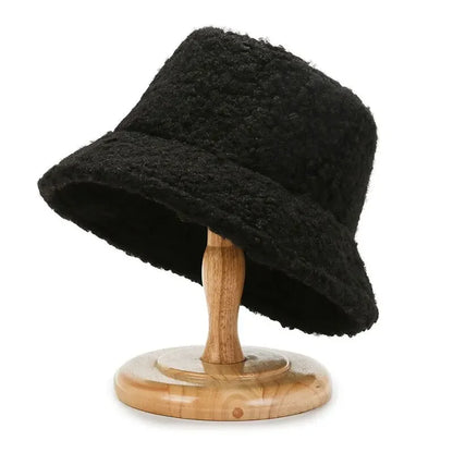 Harajuku Lamb Wool Bucket Hat