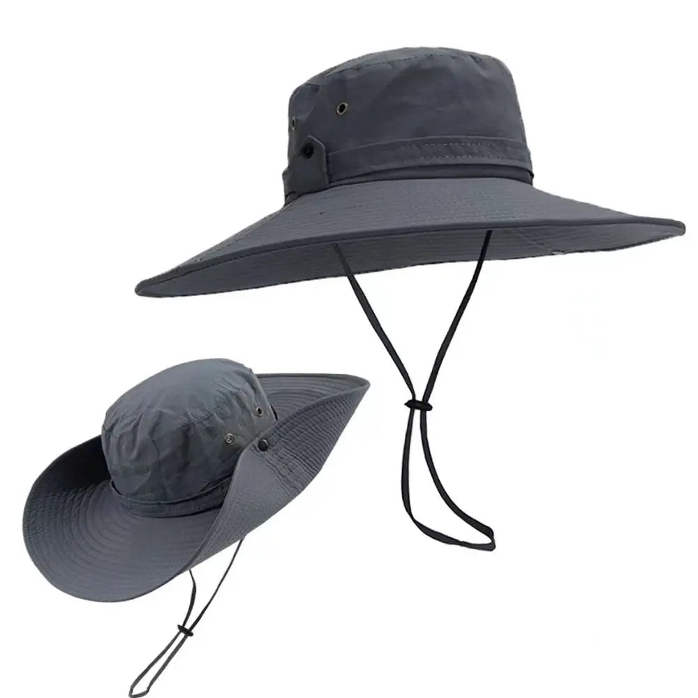 Unisex Waterproof Wide Brim Outdoor Panama Bucket Hat