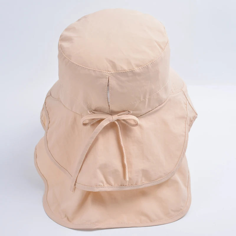 European American Wide Brim Sun Bucket Hat