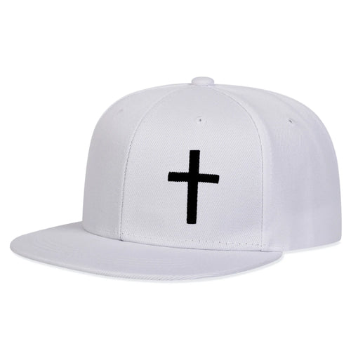 Unisex Cross Embroidery Hip-hop Hats Spring