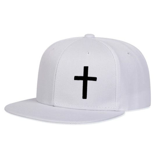 Unisex Cross Embroidery Hip-hop Hats Spring