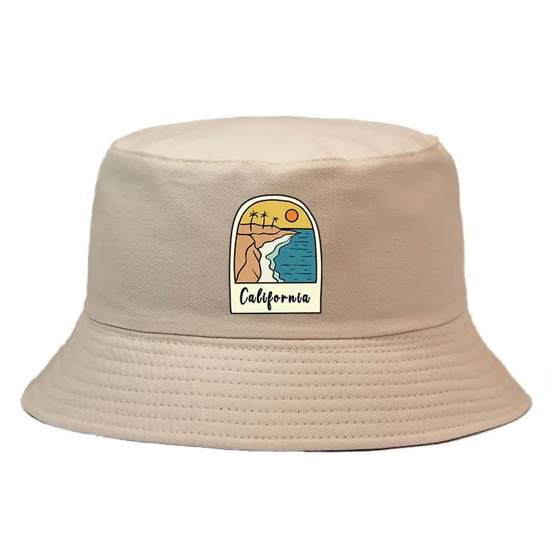 California Sun Pattern Reversible Outdoor Bucket Hat