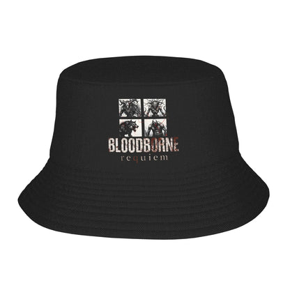 Cute Bloodborne Hunter Game Travel Lightweight Bucket Hat