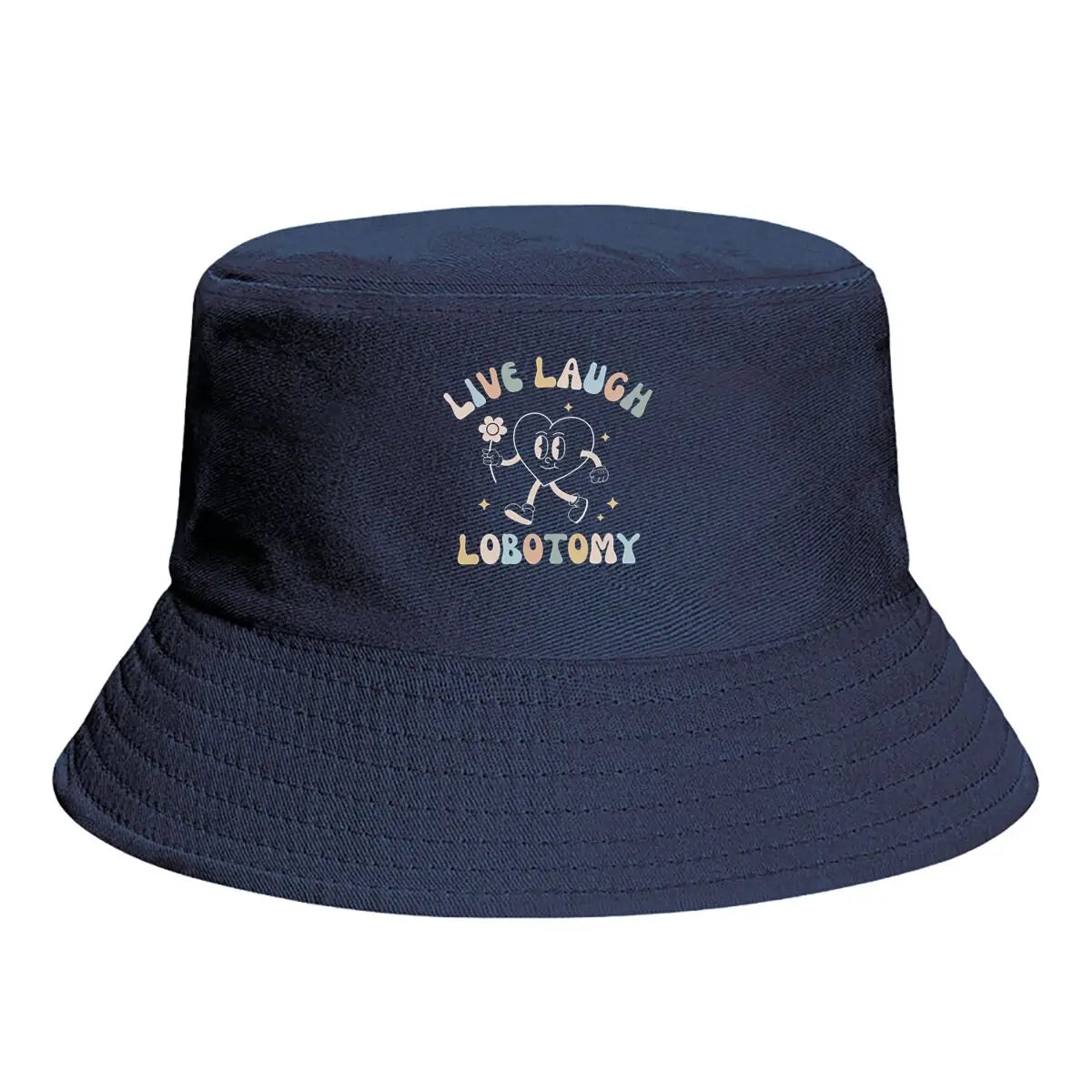 Cute Dark Humor Lobotomy Meme Text Bucket Hat