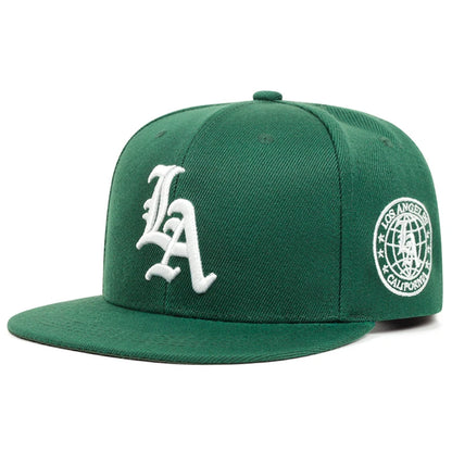 Los Angeles Earth Letter Snapback Cap