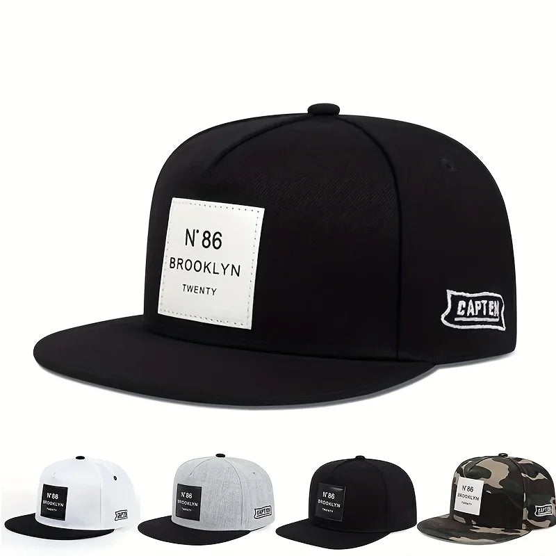 Letter Embroidered Hip Hop Baseball Cap