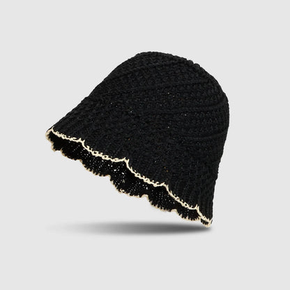 Foldable Solid Edge Sun Bucket Hat