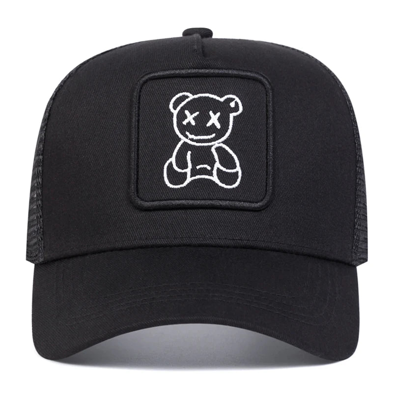 Unisex Little Bear Embroidered Adjustable Baseball Cap