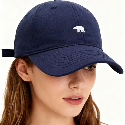 Polar Bear Embroidered Baseball Cap